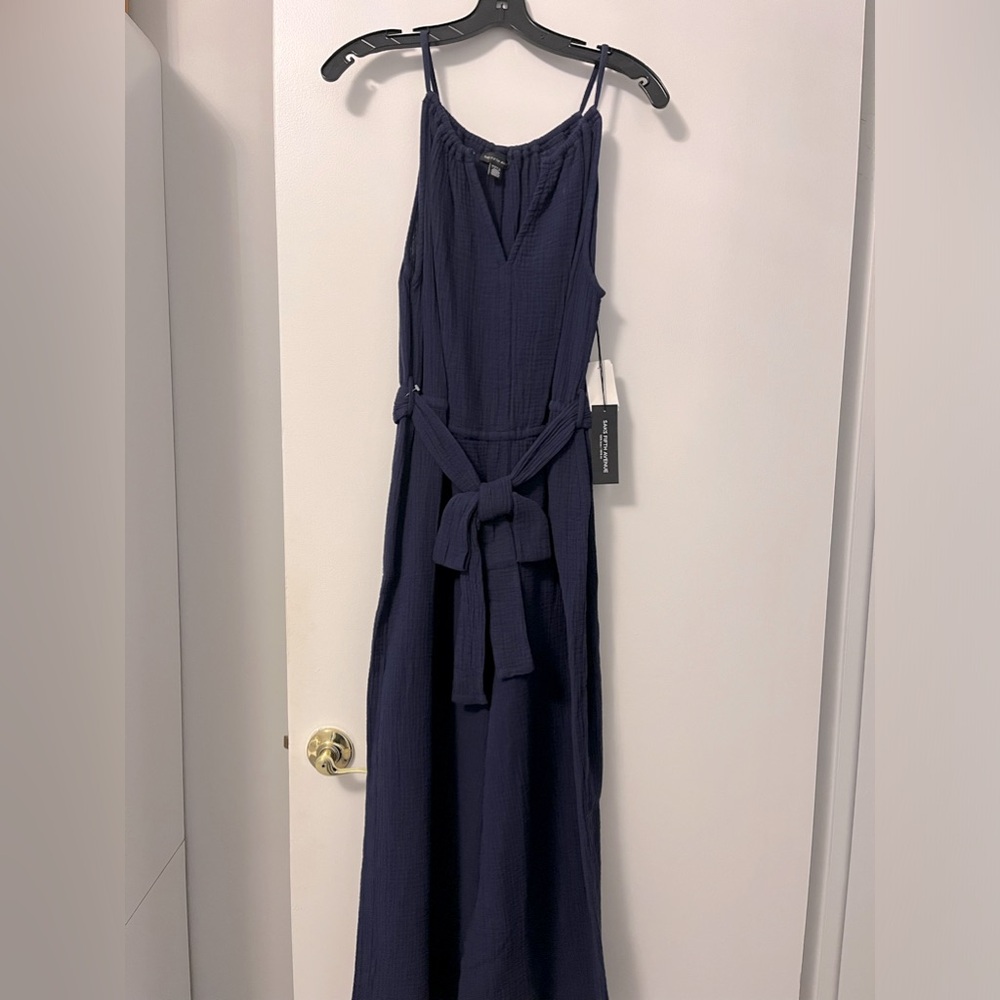 Saks Fifth Avenue Linen Jumpsuit NWT